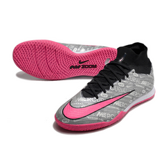 Chuteira Futsal Nike Zoom Mercurial Superfly 9 Elite IC Cinza e Rosa - VENI Futebol