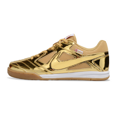 Chuteira Futsal Nike SB Gato X Supreme IC Dourada