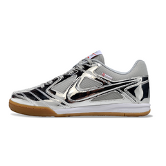 Chuteira Futsal Nike SB Gato X Supreme IC Prata