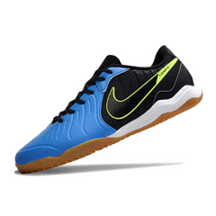 Chuteira Futsal Nike Tiempo 10 Legend Academy IC Azul e Preta - VENI Futebol