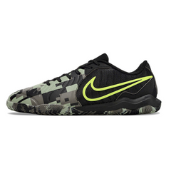 Chuteira Futsal Nike Tiempo 10 Legend Academy IC Preta e Verde Camuflada