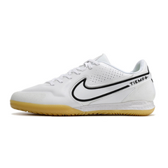 Chuteira Futsal Nike Tiempo Legend 9 Elite IC Branca e Preta