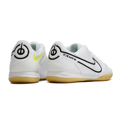 Chuteira Futsal Nike Tiempo Legend 9 Elite IC Branca e Preta - VENI Futebol