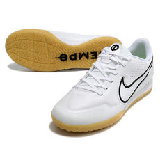 Chuteira Futsal Nike Tiempo Legend 9 Elite IC Branca e Preta - VENI Futebol