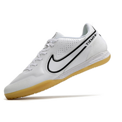 Chuteira Futsal Nike Tiempo Legend 9 Elite IC Branca e Preta - VENI Futebol