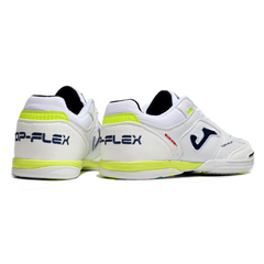 Bota de fútbol sala Joma Top Flex Rebound IC Blanco, Verde y Amarillo