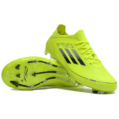 Chuteira Infantil Campo Adidas F50 Elite FG Amarela e Azul - VENI Futebol