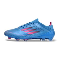 Chuteira Infantil Campo Adidas F50 Elite FG Azul e Rosa