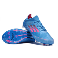 Chuteira Infantil Campo Adidas F50 Elite FG Azul e Rosa - VENI Futebol