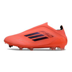 Chuteira Infantil Campo Adidas F50 Elite Sem Cadarço FG Vivid Horizon Pack