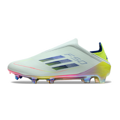 Chuteira Infantil Campo Adidas F50 Elite Sem Cadarço FG Stellar Icon Pack