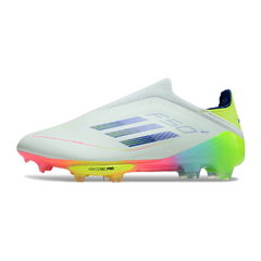 Chuteira Infantil Campo Adidas F50+ Elite Sem Cadarço FG Stellar Icon Pack