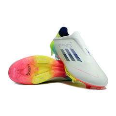 Chuteira Infantil Campo Adidas F50+ Elite Sem Cadarço FG Stellar Icon Pack