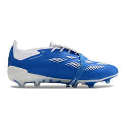 Chuteira Infantil Campo Adidas Predator 30 Elite Com Lingua FG Azul e Branca - VENI Futebol