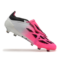 Chuteira Infantil Campo Adidas Predator 30 Elite Com Lingua FG Branca e Rosa - VENI Futebol