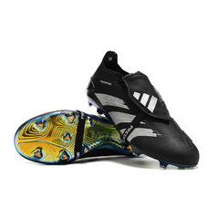 Chuteira Infantil Campo Adidas Predator 30 Elite Com Lingua FG Preta e Branca - VENI Futebol