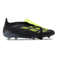 Chuteira Infantil Campo Adidas Predator 30 Elite Com Lingua FG Preta e Verde - VENI Futebol