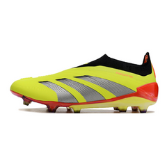 Chuteira Infantil Campo Adidas Predator 30 Elite Sem Cadarço FG Energy Citrus Pack