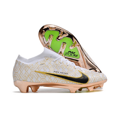 Chuteira Infantil Campo Nike Zoom Mercurial Vapor 15 Elite FG Golden Touch Pack - VENI Futebol