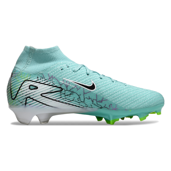 Chuteira Campo FG Nike Air Zoom Mercurial Superfly 10 Elite Azul-Clara Infantil