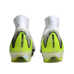 Chuteira Infantil Campo Nike Air Zoom Mercurial Superfly 10 Elite FG Branco, Verde e Preto