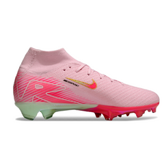 Chuteira Infantil Campo Nike Air Zoom Mercurial Superfly 10 Elite FG Rosa Claro