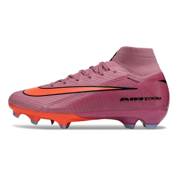 Chuteira Campo FG Nike Air Zoom Mercurial Superfly 10 Elite Rosa-Clara Infantil