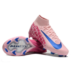 Chuteira Infantil Campo Nike Air Zoom Mercurial Superfly 10 Elite FG Rosa e Azul