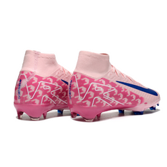 Chuteira Infantil Campo Nike Air Zoom Mercurial Superfly 10 Elite FG Rosa e Azul