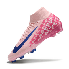 Chuteira Infantil Campo Nike Air Zoom Mercurial Superfly 10 Elite FG Rosa e Azul