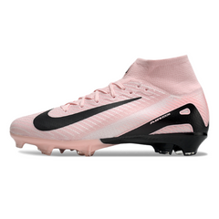 Botas de fútbol para césped Nike Air Zoom Mercurial Superfly 10 Elite FG para niños en color rosa y negro