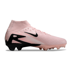 Botas de fútbol para césped Nike Air Zoom Mercurial Superfly 10 Elite FG para niños en color rosa y negro