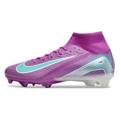 Chuteira Infantil Campo Nike Air Zoom Mercurial Superfly 10 Elite FG Roxo e Azul