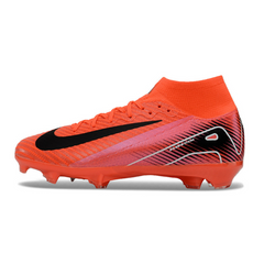 Chuteira Infantil Campo Nike Air Zoom Mercurial Superfly 10 Elite FG Vermelha e Preta