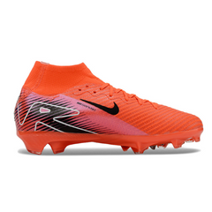 Chuteira Infantil Campo Nike Air Zoom Mercurial Superfly 10 Elite FG Vermelha e Preta