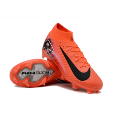 Chuteira Infantil Campo Nike Air Zoom Mercurial Superfly 10 Elite FG Vermelha e Preta