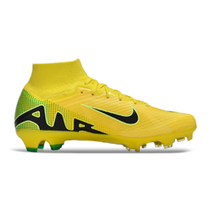 Chuteira Infantil Campo Nike Zoom Mercurial Superfly 9 Elite FG Amarela, Verde e Preta - VENI Futebol