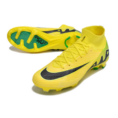 Chuteira Infantil Campo Nike Zoom Mercurial Superfly 9 Elite FG Amarela, Verde e Preta - VENI Futebol