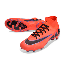 Chuteira Infantil Campo Nike Zoom Mercurial Superfly 9 Elite FG Laranja e Roxa - VENI Futebol