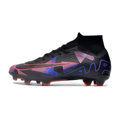 Chuteira Infantil Campo Nike Zoom Mercurial Superfly 9 Elite FG Preta, Roxa e Rosa