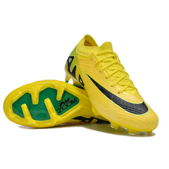 Chuteira Infantil Campo Nike Zoom Mercurial Vapor 15 Elite FG Amarela, Verde e Preta - VENI Futebol