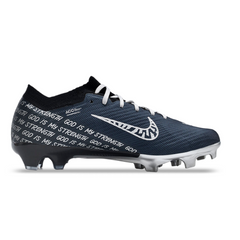 Chuteira Infantil Campo Nike Zoom Mercurial Vapor 15 Elite FG God is My Strength Pack - VENI Futebol