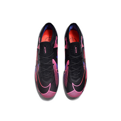 Chuteira Infantil Campo Nike Zoom Mercurial Vapor 15 Elite FG Preta, Rosa e Roxo - VENI Futebol