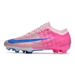 Chuteira Infantil Campo Nike Zoom Mercurial Vapor 15 Elite FG Rosa e Azul - VENI Futebol