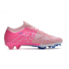 Chuteira Infantil Campo Nike Zoom Mercurial Vapor 15 Elite FG Rosa e Azul - VENI Futebol