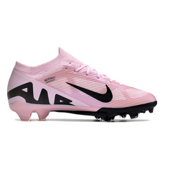 Chuteira Infantil Campo Nike Zoom Mercurial Vapor 15 Elite FG Rosa e Preta - VENI Futebol