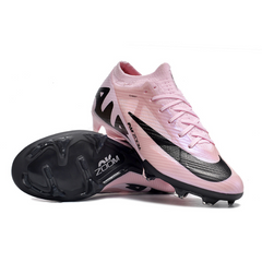 Chuteira Infantil Campo Nike Zoom Mercurial Vapor 15 Elite FG Rosa e Preta - VENI Futebol