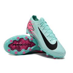 Botas de fútbol para césped Nike Air Zoom Mercurial Vapor 16 Elite AG para niños: azul claro y rosa