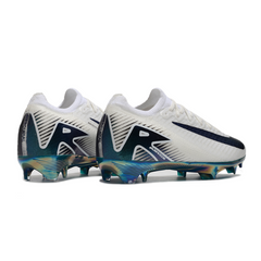 Chuteira Infantil Campo Nike Air Zoom Mercurial Vapor 16 Elite FG Branca e Verde