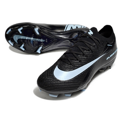 Chuteira Infantil Campo Nike Air Zoom Mercurial Vapor 16 Elite FG Preta e Branca